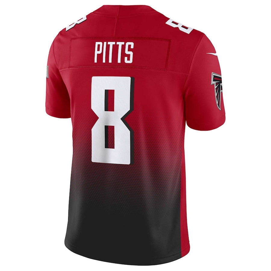 A.Falcons #8 Kyle Pitts Sr. Player Red Vapor F.U.S.E. Limited Gdoa Stitched Jerseys