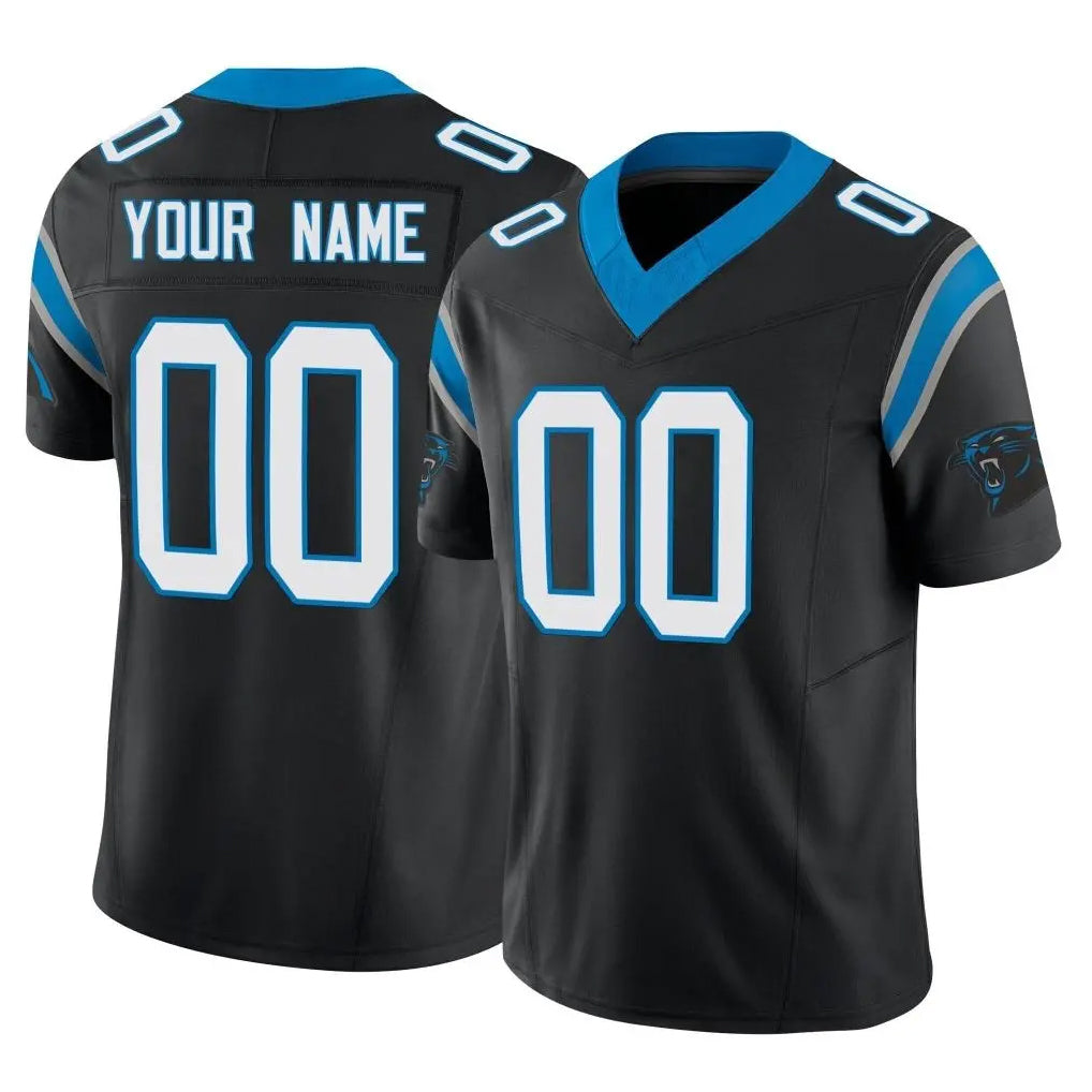 Custom C.Panthers Black Vapor F.U.S.E. Limited Home Game Any Name & Numbers Gdoa Stitched Jerseys