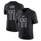 LV.Raiders #11 Jeremy Chinn Player Black Limited Black Impact Home Game Gdoa Stitched Jerseys
