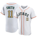H.Astros #11 Cam Smith Player Gold Collection Limited Elite Home Gdoa Stitched Jerseys