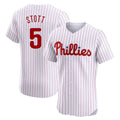 P.Phillies #5 Bryson Stott Player White Home Limited Elite Fdoa Stitched Jerseys