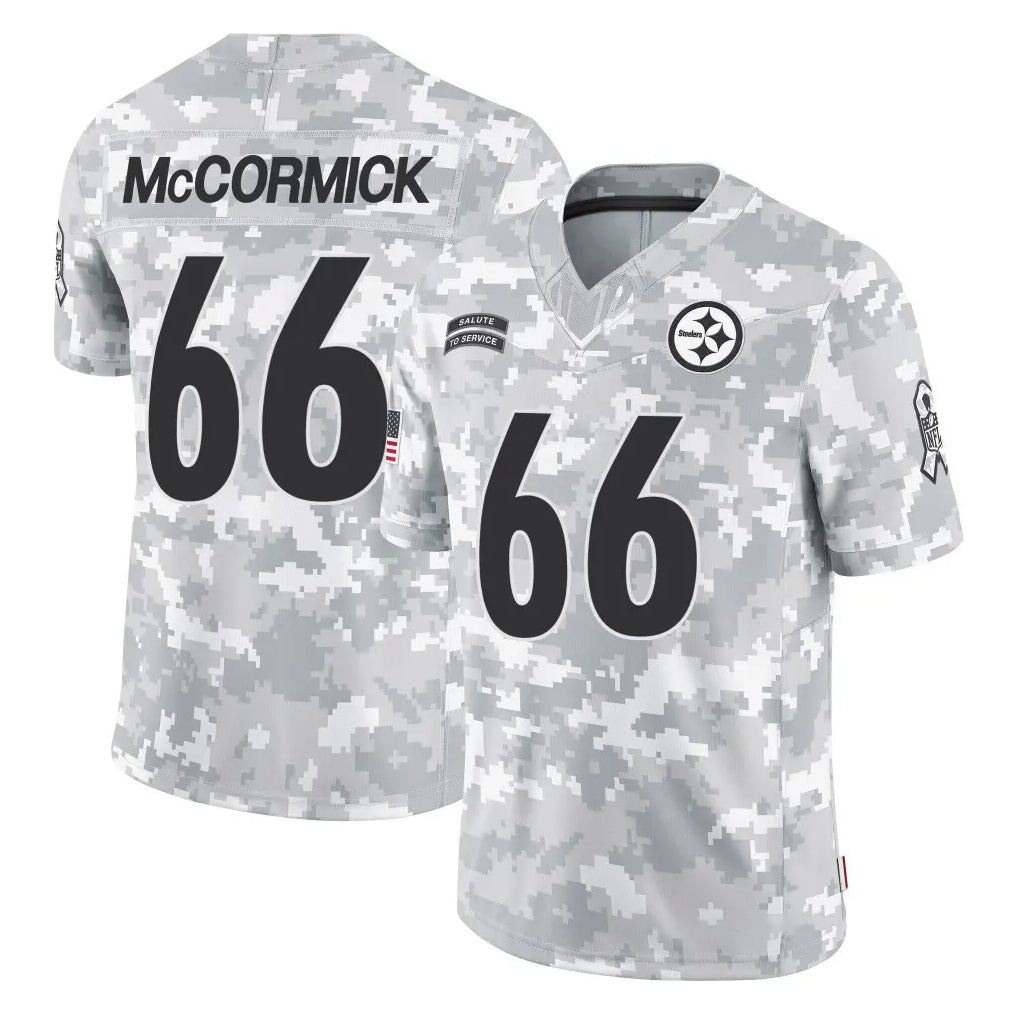 P.Steelers #66 Mason McCormick Player Arctic Camo Limited Salute To Service Home Game Gdoa Stitched Jerseys
