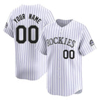 Custom C.Rockies White Limited Home Any Name & Number Gdoa Stitched Jerseys