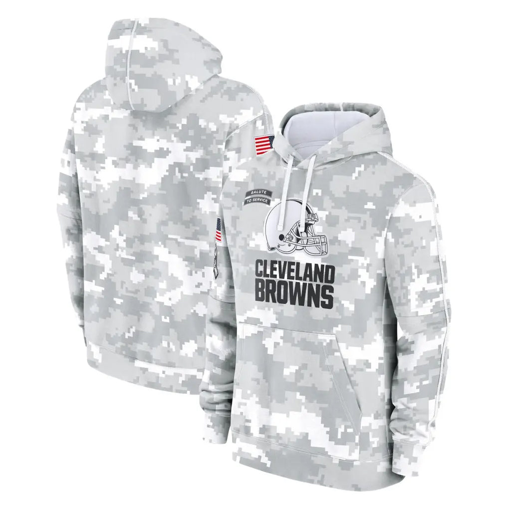 C.Browns ## Browns Blank Player Arctic Camo Salute to Service Hoodies Limited Game Gdoa Stitched Jerseys