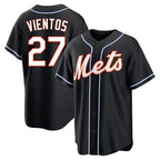 NY.Mets #27 Mark Vientos Player Black Fashion Out Game Fdoa Stitched Jerseys