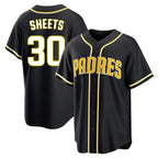S.Diego Padres #30 Gavin Sheets Player Black 2026 Fashion Home Fdoa Stitched Jerseys