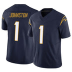 LA.Chargers #1 Quentin Johnston Player Navy Limited Vapor F.U.S.E. Home Game Gdoa Stitched Jerseys