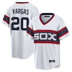 C.White Sox #20 Miguel Vargas Player White T-shirt Home Game Gdoa Stitched Jerseys