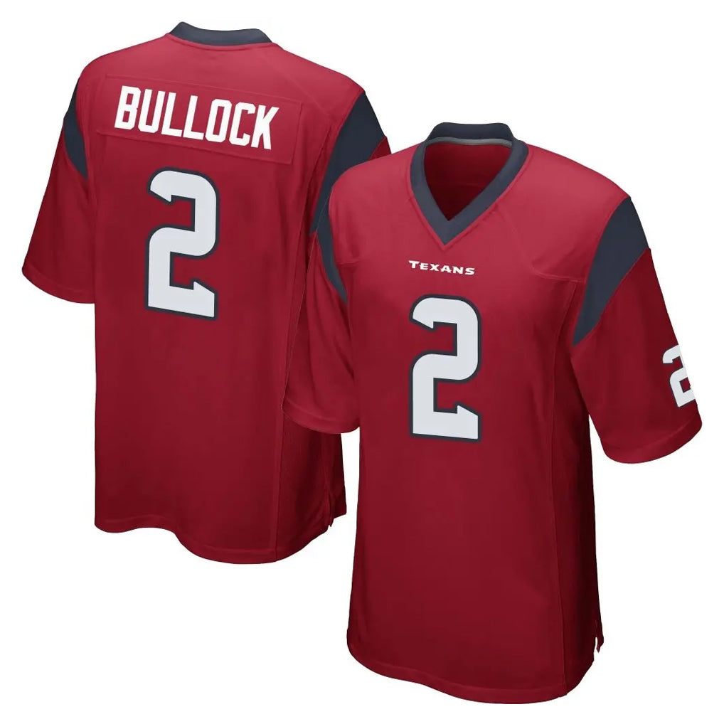 H.Texans #2 Calen Bullock Player Red Home Game Gdoa Stitched Jerseys