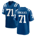 IN.Colts #71 Matt Goncalves Player Royal Home Game Gdoa Stitched Jerseys