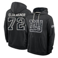 NY.Giants #72 Jermaine Eluemunor Player 2026 Black Logo Pullover Hoodies Limited Game Gdoa Stitched Jerseys