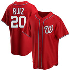 W.Nationals #20 Keibert Ruiz Player Red Home Alternate Replica Fdoa Stitched Jerseys