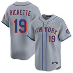 NY.Mets #19 Bo Bichette Player Gray Road Limited Home Fdoa Stitched Jerseys
