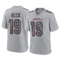 A.Cardinals #19 Carson Beck Player Gray Fashion Home Game Gdoa Stitched Jerseys