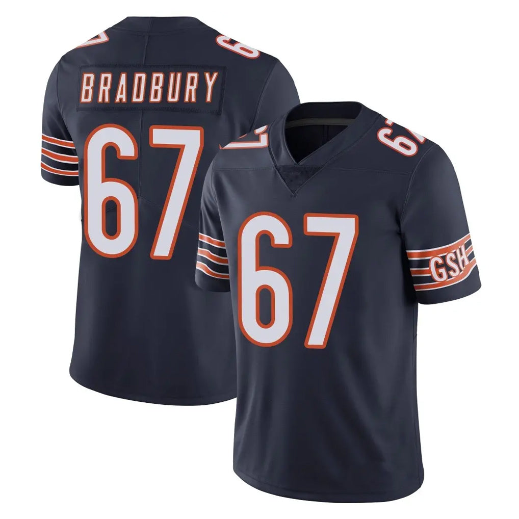 C.Bears #67 Garrett Bradbury Player Navy Vapor Untouchable Limited Home Game Gdoa Stitched Jerseys