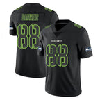 S.Seahawks #88 AJ Barner Player Black Impact Limited Home Game Gdoa Stitched Jerseys