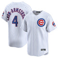 C.Cubs #4 Pete Crow-Armstrong Player White Limited Home Game Gdoa Stitched Jerseys