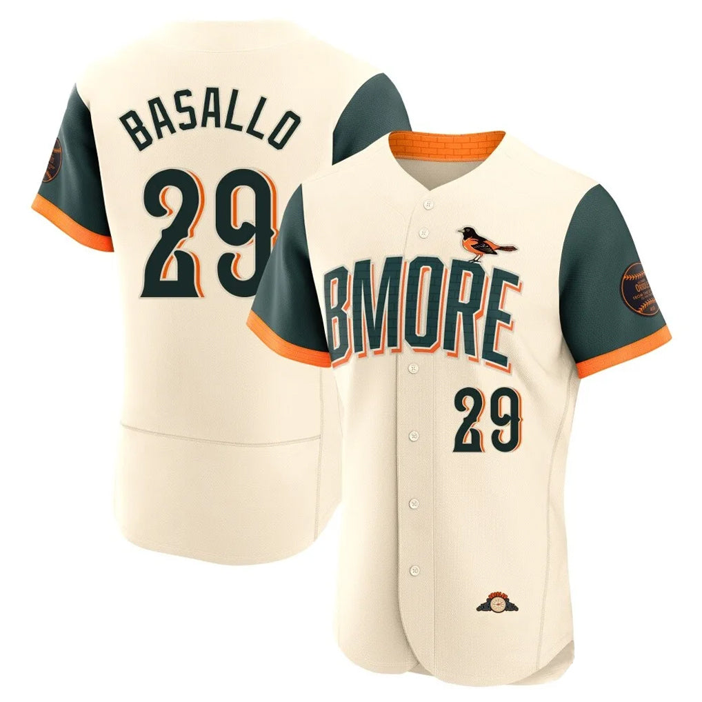 B.Orioles #29 Samuel Basallo Player Cream 2026 City Connect Limited Elite Home Game Gdoa Stitched Jerseys