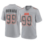 C.Browns #99 Julian Okwara Player Gray Atmosphere Fashion Game Gdoa Stitched Jerseys