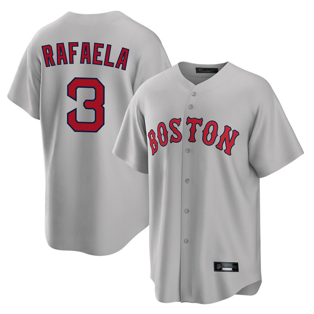 B.Red Sox #3 Ceddanne Rafaela Player Gray Road Home Game Gdoa Stitched Jerseys