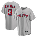 B.Red Sox #3 Ceddanne Rafaela Player Gray Road Home Game Gdoa Stitched Jerseys
