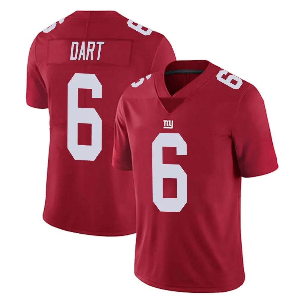 NY.Giants #6 Jaxson Dart Player Red Limited Vapor Untouchable Home Game Gdoa Stitched Jerseys