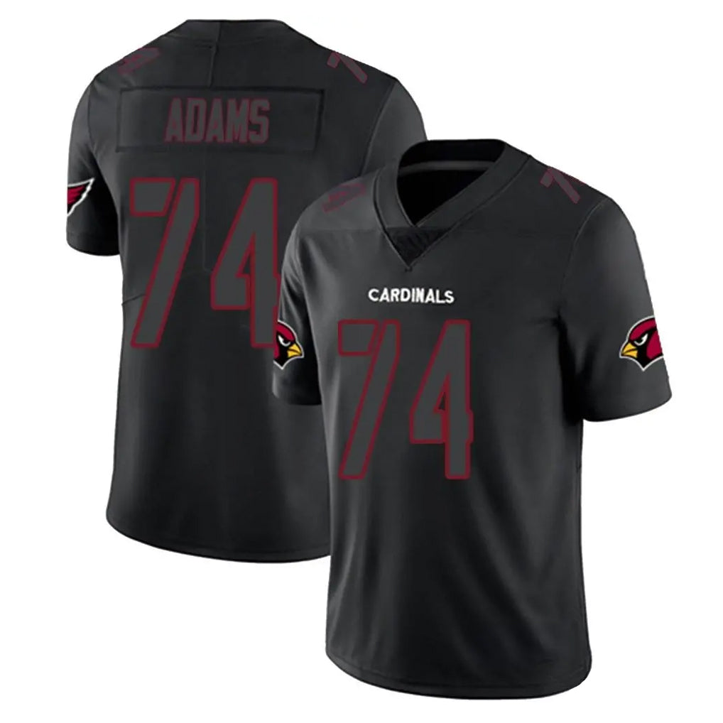 A.Cardinals #74 Isaiah Adams Player Black Impact Limited Home Game Gdoa Stitched Jerseys