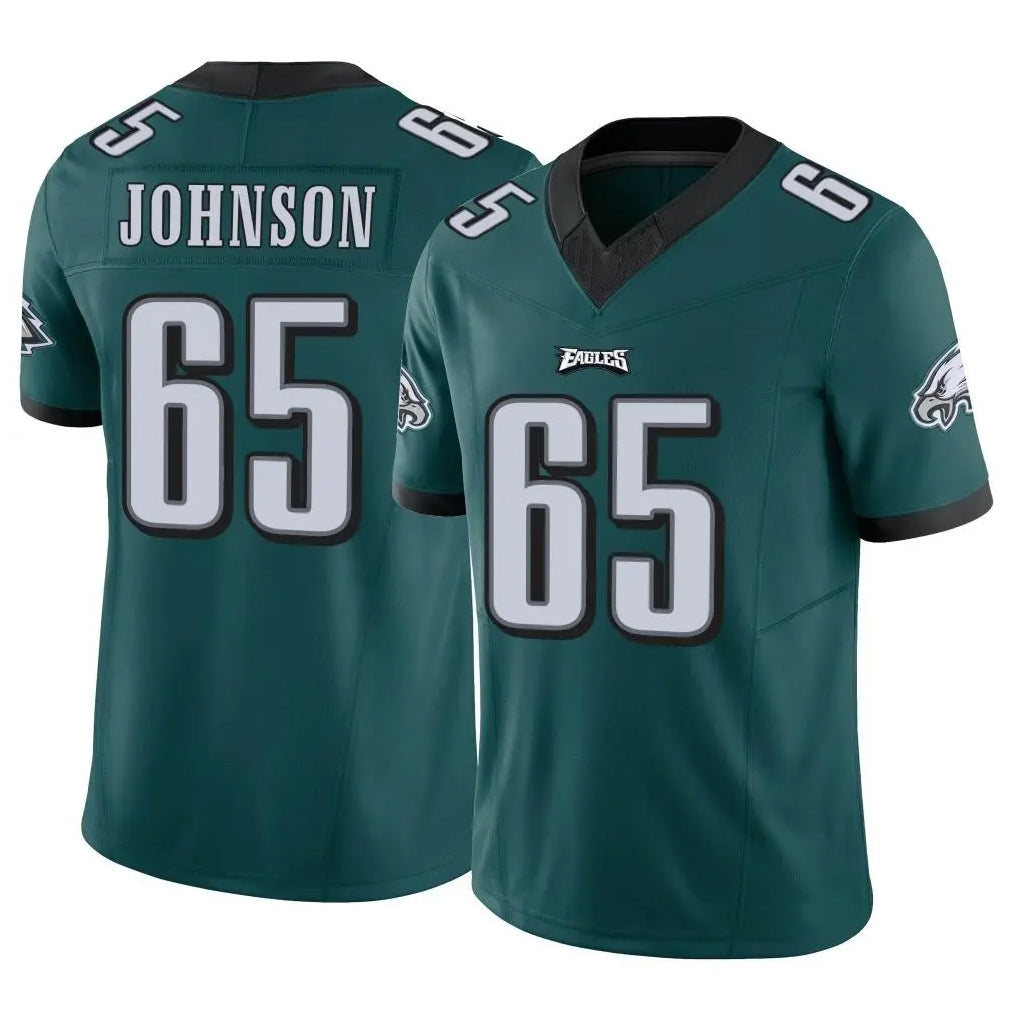 P.Eagles #65 Lane Johnson Player Team Color Green Limited Vapor F.U.S.E. Home Game Gdoa Stitched Jerseys
