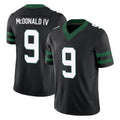 NY.Jets #9 Will McDonald IV Player Black Limited Legacy Vapor F.U.S.E. Home Game Gdoa Stitched Jerseys