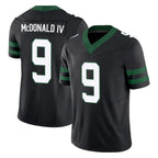 NY.Jets #9 Will McDonald IV Player Black Limited Legacy Vapor F.U.S.E. Home Game Gdoa Stitched Jerseys