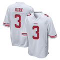 SF.49ers #3 Christian Kirk Player White Home Game Gdoa Stitched Jerseys