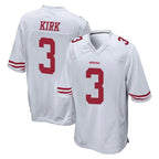 SF.49ers #3 Christian Kirk Player White Home Game Gdoa Stitched Jerseys