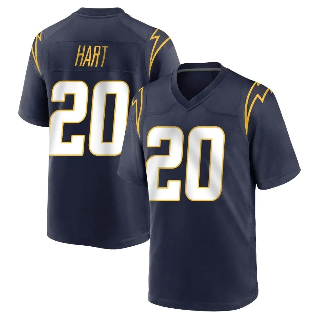 LA.Chargers #20 Cam Hart Player Navy Home Game Gdoa Stitched Jerseys