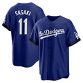LA.Dodgers #11 Roki Sasaki Player Royal City Connect Home Game Fdoa Stitched Jerseys