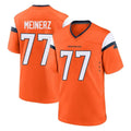 D.Broncos #77 Quinn Meinerz Player Orange Home Game Gdoa Stitched Jerseys