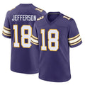 M.Vikings #18 Justin Jefferson Player Purple Classic Home Game Gdoa Stitched Jerseys