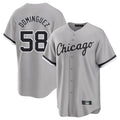C.White Sox #58 Seranthony Dom¨ªnguez Player Gray Home Game Gdoa Stitched Jerseys