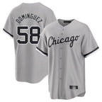 C.White Sox #58 Seranthony Dom¨ªnguez Player Gray Home Game Gdoa Stitched Jerseys