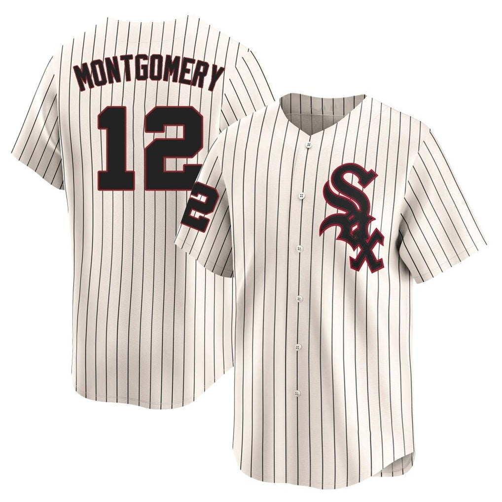 C.White Sox #12 Colson Montgomery Player Cream Cooperstown Collection Limited Home Gdoa Stitched Jerseys