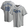 T.Bay Rays #18 Shane McClanahan Player Gray Home Game Fdoa Stitched Jerseys