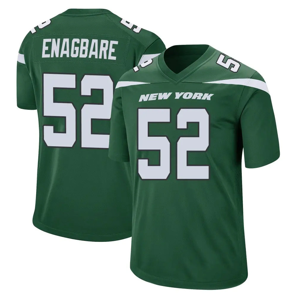 NY.Jets #52 Kingsley Enagbare Player Green Home Game Gdoa Stitched Jerseys