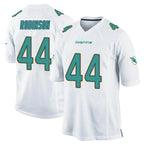 M.Dolphins #44 Chop Robinson Player White Home Game Gdoa Stitched Jerseys