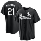 St. Louis Cardinals #21 Lars Nootbaar Player Black City Connect Home Limited Fdoa Stitched Jerseys