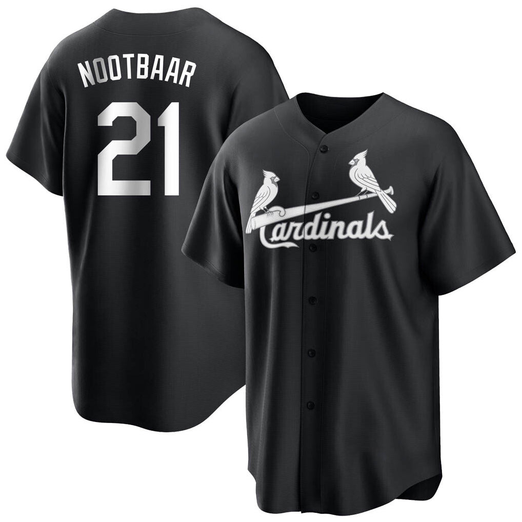St. Louis Cardinals #21 Lars Nootbaar Player Black City Connect Home Limited Fdoa Stitched Jerseys