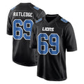 D.Lions #69 Tate Ratledge Player Black Fashion Home Game Gdoa Stitched Jerseys