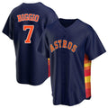 H.Astros #7 Craig Biggio Player Navy Home Game Gdoa Stitched Jerseys