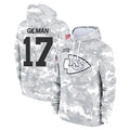 KC.Chiefs #17 Alohi Gilman Player Arctic Camo Salute to Service Hoodies Limited Game Gdoa Stitched Jerseys