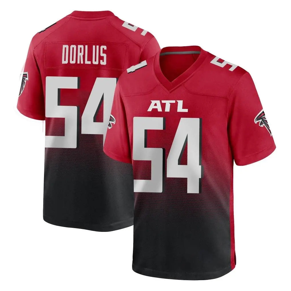 A.Falcons #54 Brandon Dorlus Player Red Home Game Gdoa Stitched Jerseys