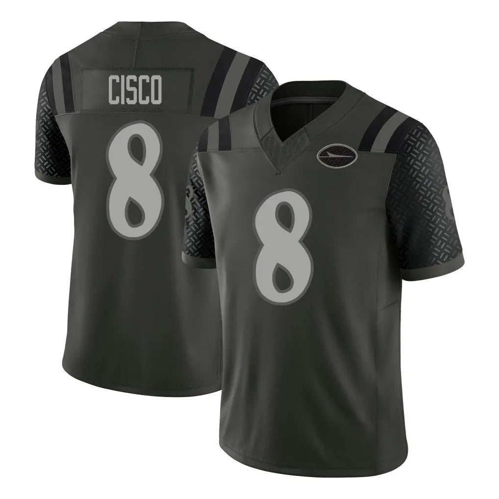 NY.Jets #8 Andre Cisco Player Green Limited 2025 Rivalries Collection Home Game Gdoa Stitched Jerseys