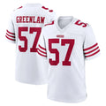 SF.49ers #57 Dre Greenlaw Player White Game Home Gdoa Stitched Jerseys